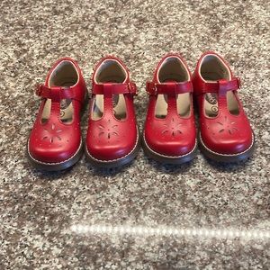 Footmates—brand new red apple t-strap Mary Janes size 5